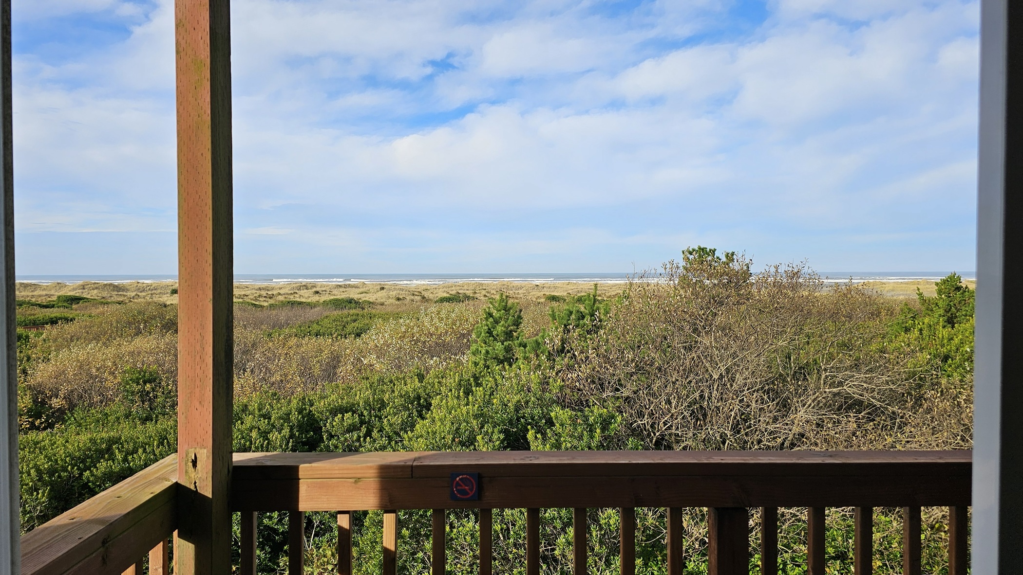 Full ocean view from balcony